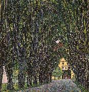 Gustav Klimt Avenue in Schloss Kammer Park Sweden oil painting artist